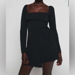 Reformation Black Rosalie Mini Dress size 4